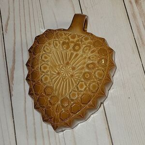 Antique McKee Early 1900's MASONIC PATTERN Heart Shaped Bowl w Handle